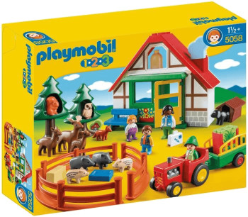 5058-Maison Forestière avec animaux de Playmobil