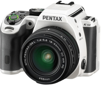 Pentax K-S2 Kit 18-50 mm White/Racing Stripe