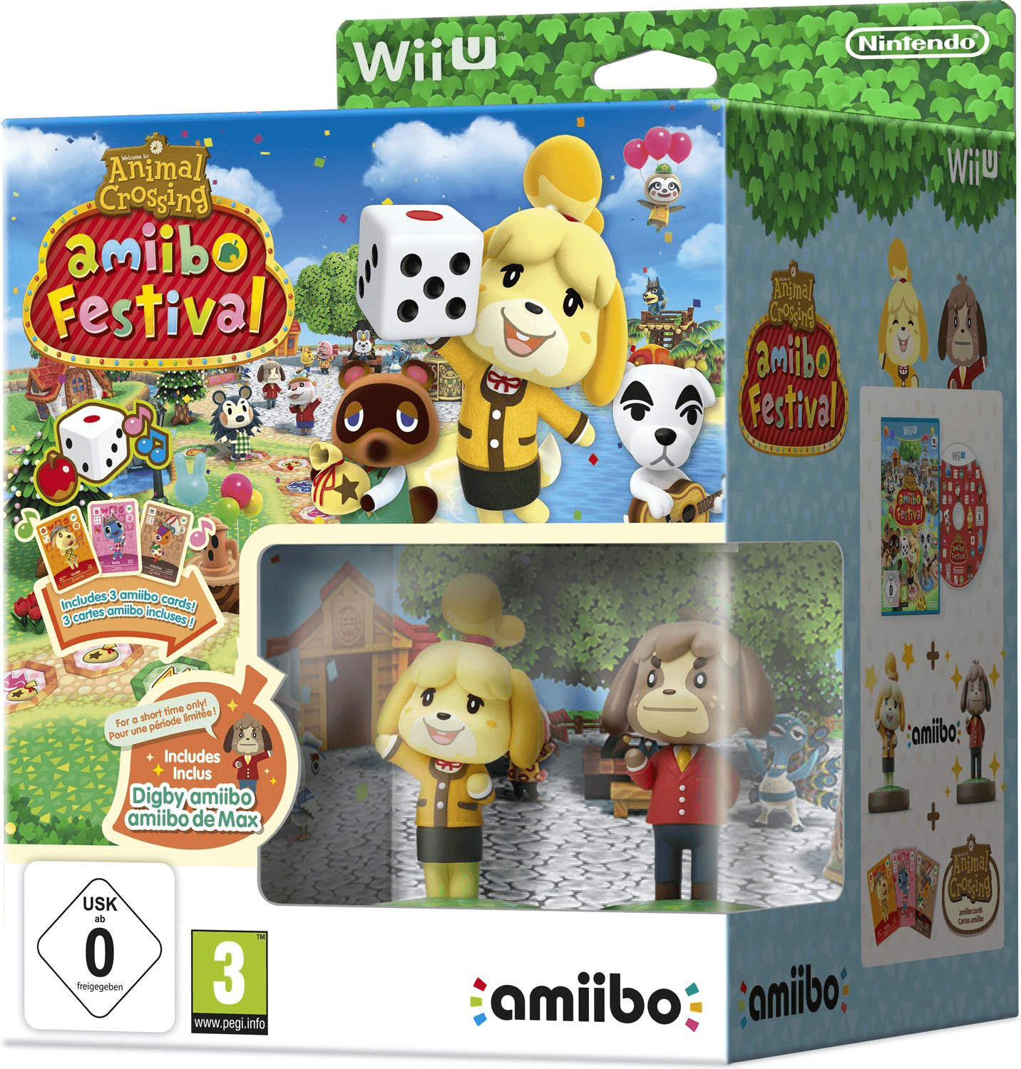 Animal Crossing: amiibo Festival + 2 amiibo figures + 3 amiibo cards (Wii U)