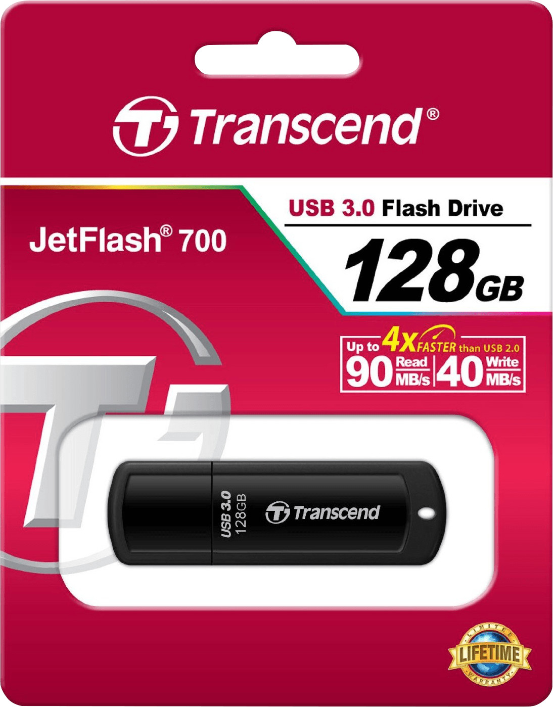 Transcend JetFlash 700 128GB schwarz