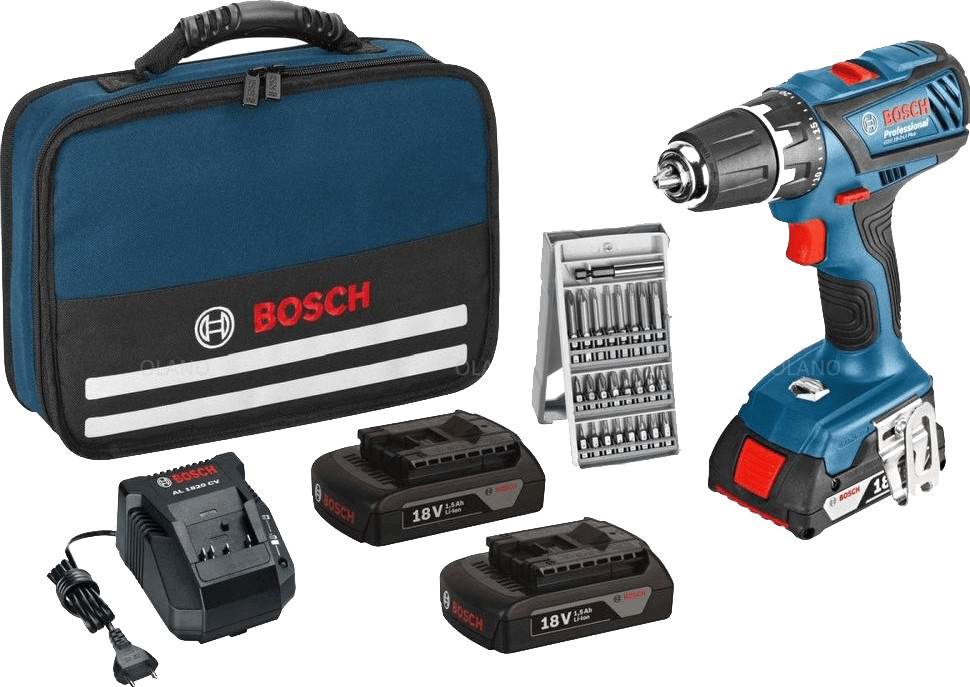 Bosch GSR 18-2-LI Plus Professional 3 x 1,5 Ah in (0 601 9E6 101)