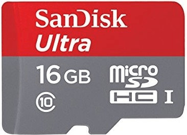 SanDisk Mobile Ultra Android microSDHC 16GB Class 10 UHS-I (SDSQUNC-016G-GN6M5)