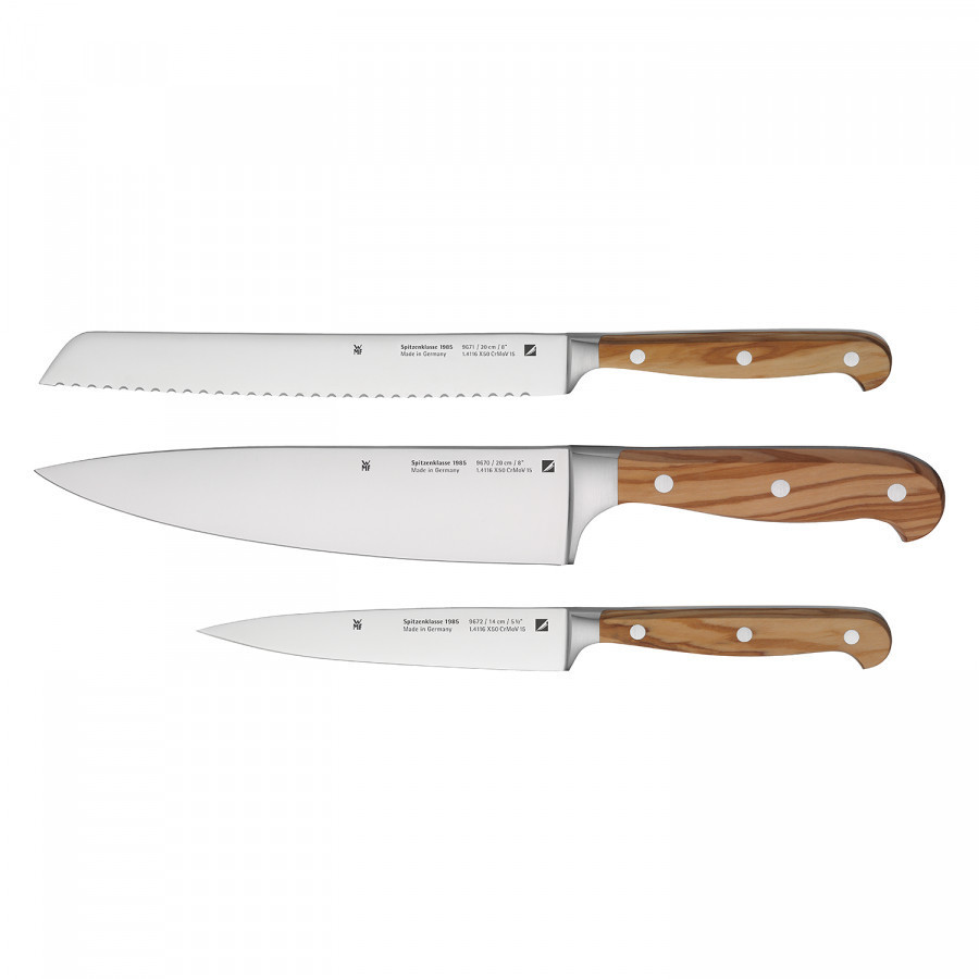 WMF Messerset 3-teilig Wood Edition