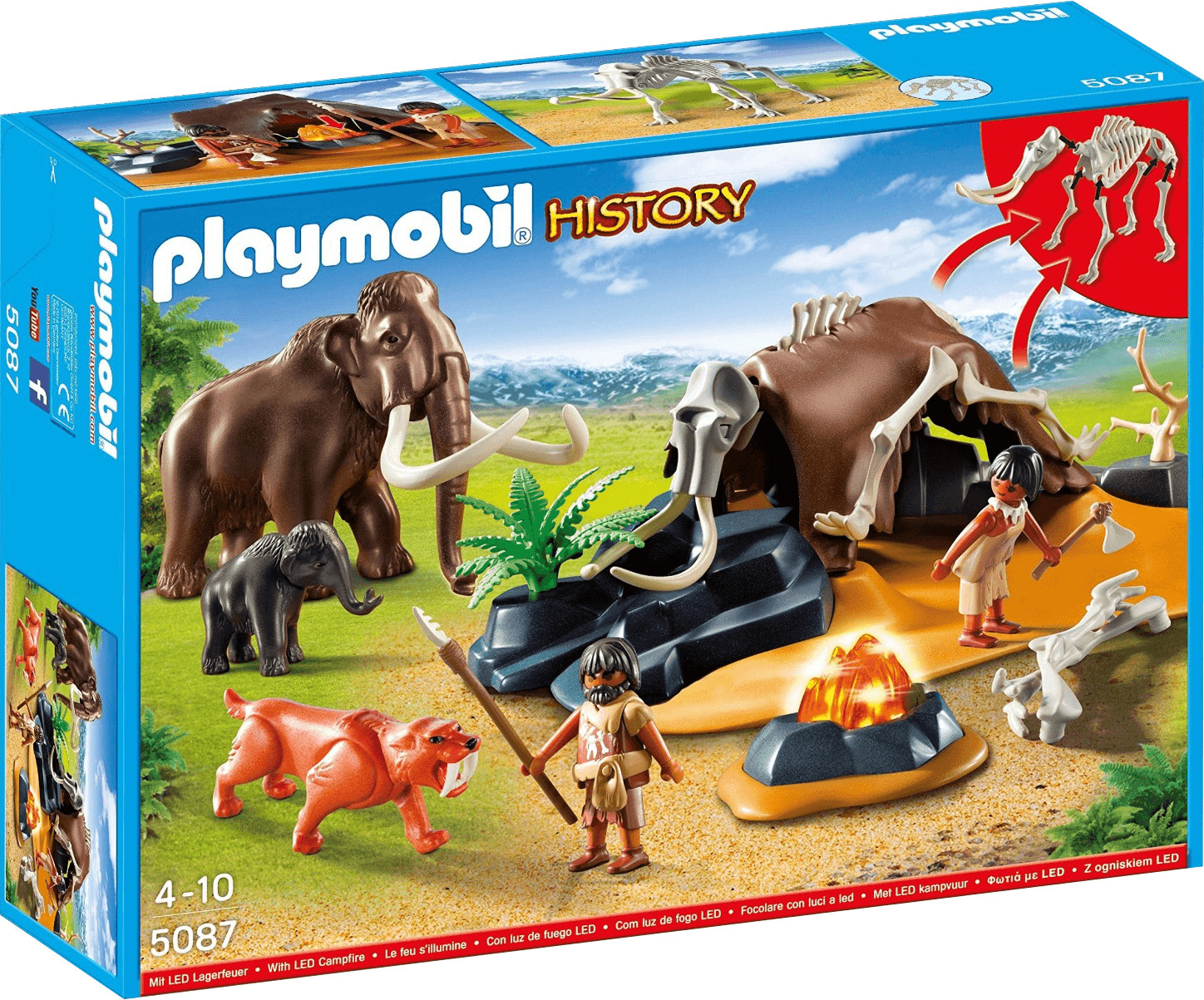 Playmobil History - Steinzeitlager mit Feuer (5087)