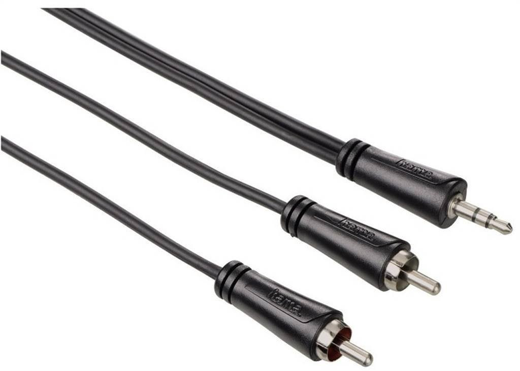 Hama Audio-Kabel 3,5mm Klinken-Stecker - 2 Cinch-Stecker