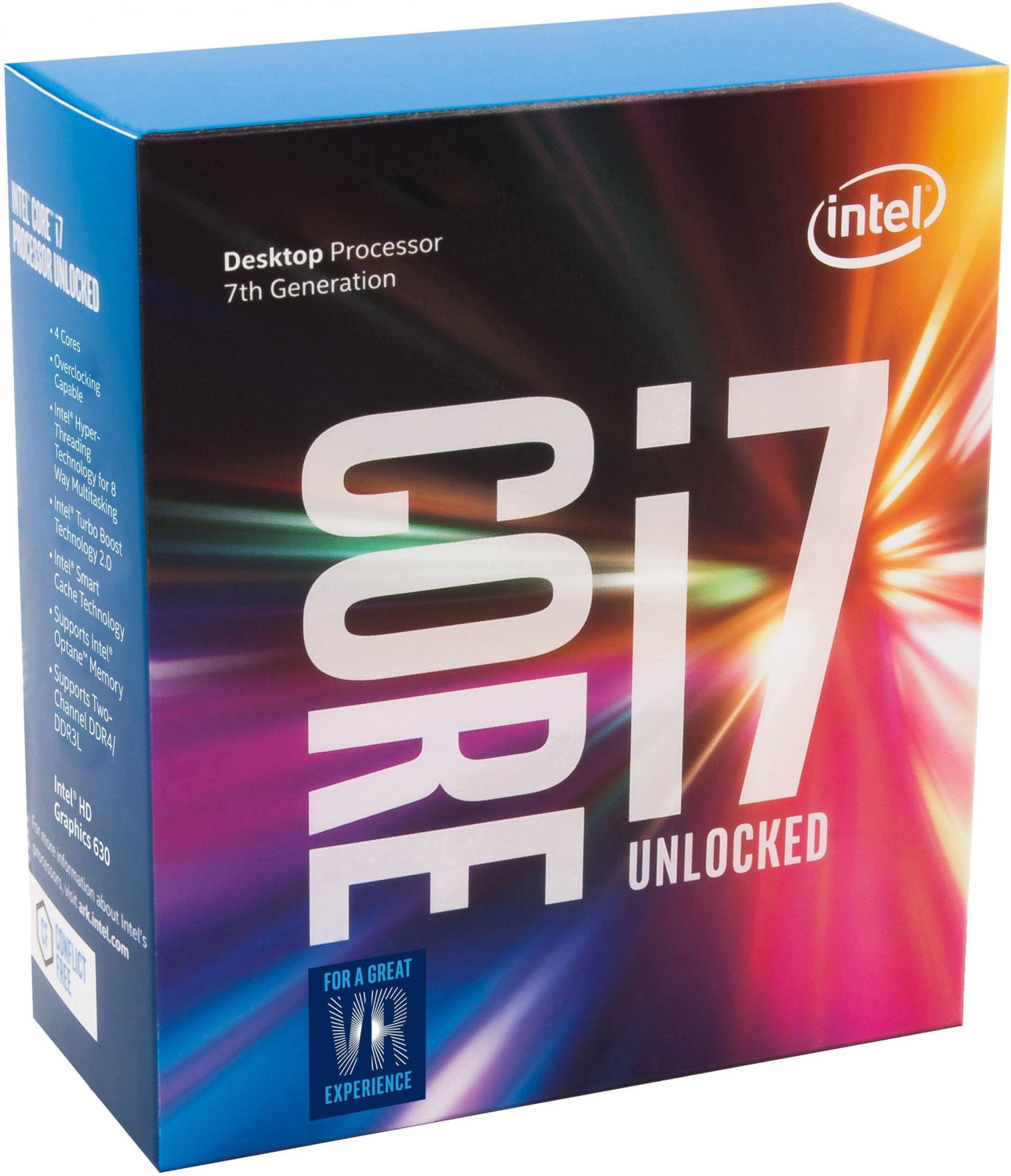 Intel Core i7-7700K Box WOF (Sockel 1151, 14nm, BX80677I77700K)