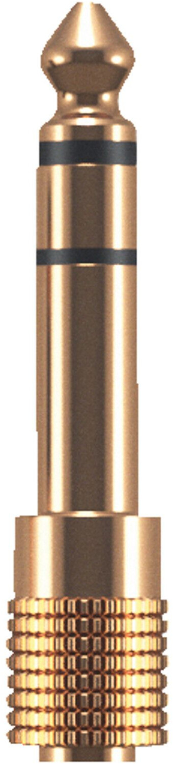 Oehlbach 35021 Audioadapter 3,5 mm Klinkenbuchse auf 6,3 mm Klinkenstecker | Stereo | vergoldet | perfekte Kontaktsicherheit