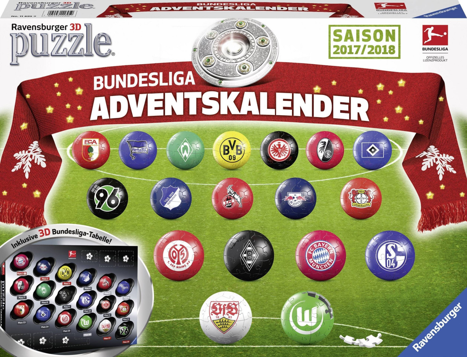 Ravensburger Adventskalender Bundesliga 2017