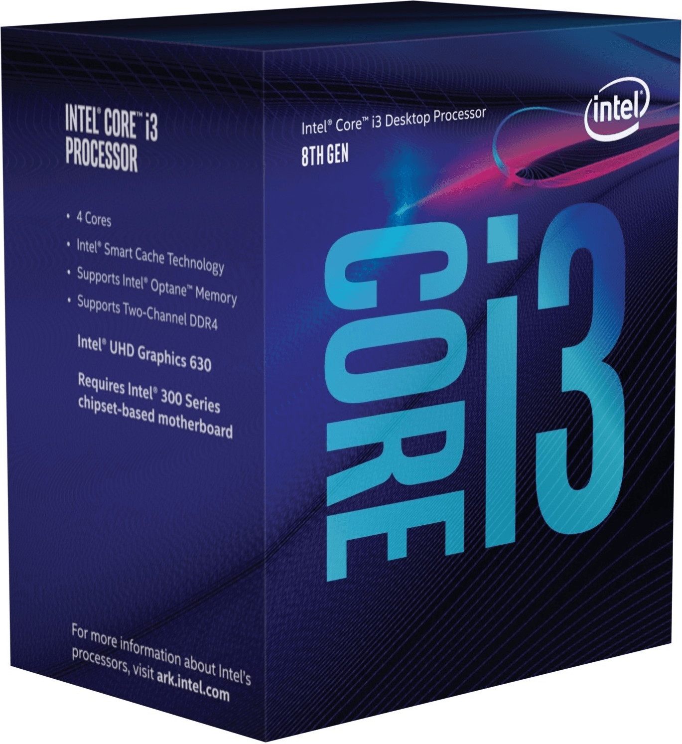 Intel Core i3-8100 Box (Socket 1151, 14nm, BX80684I38100)