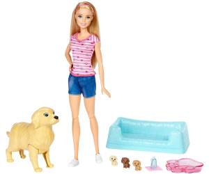 Barbie Barbie Newborn Pups Doll & Pets (FDD43)