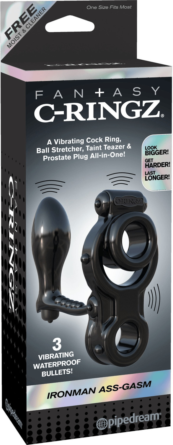 Pipedream Fantasy C Ringz Ironman Ass Gasm Pd Ab