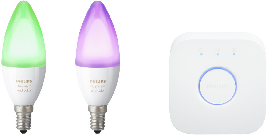Philips Hue White and Color Ambiance Starter-Set + Bridge