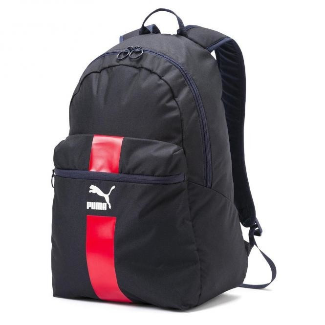 Puma Originals Backpack (76012) peacoat-high risk red-white