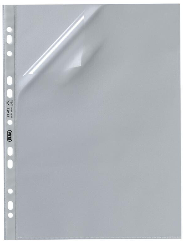 Elba Prospekthüllen A4 0,12mm genarbt transparent 1Pack =100Stk. (100460992)