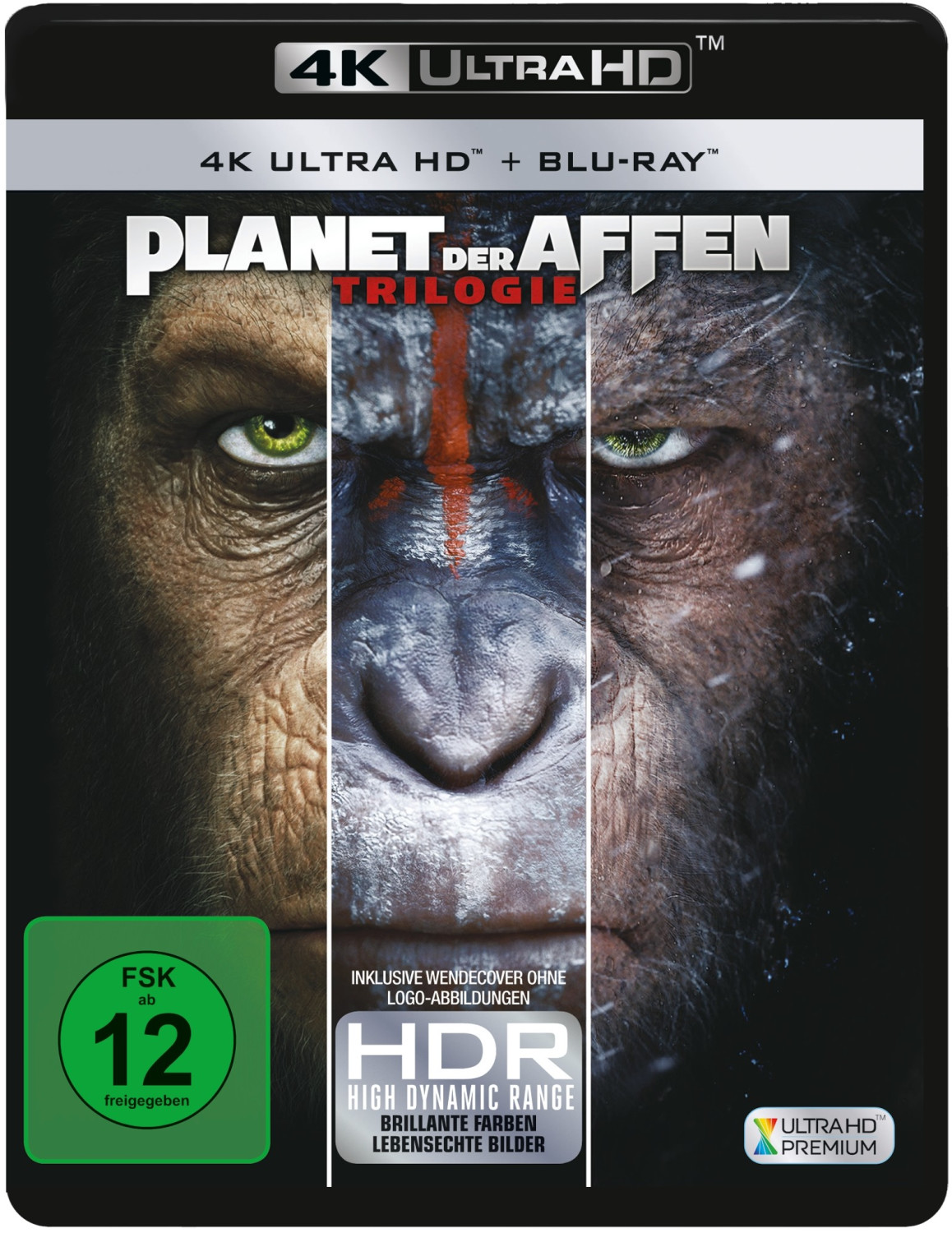 Planet der Affen: Trilogie (4K Ultra HD) [Blu-ray]