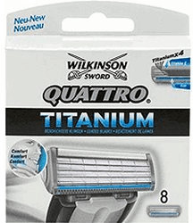 Wilkinson Sword Quattro Titanium Ersatzklingen (8er)