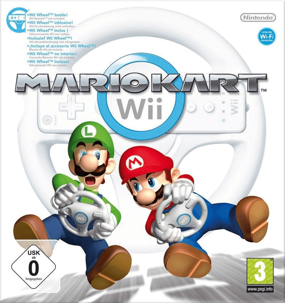 Mario Kart + Lenkrad (Wii)