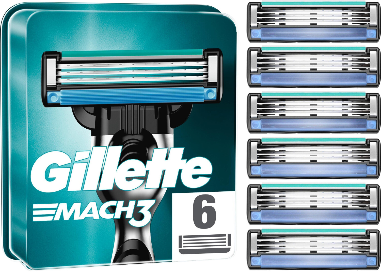 Gillette Mach3 Systemklingen (6 Stk.)