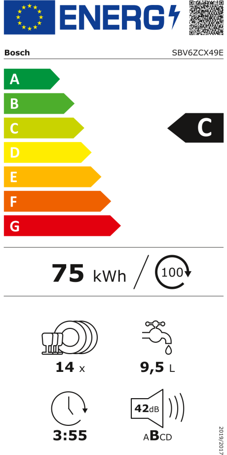 Bosch Hausgeräte SBV6ZCX49E Serie 6 - Lavavajillas XXL inteligente  totalmente integrado, 60 cm de ancho, hasta 92,5 cm de alto, cajón para  cubiertos, programa Silence especialmente silencioso, acero : :  Grandes electrodomésticos