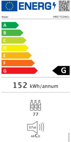 Cave à vin Haier HWS77GDAU1 127cm