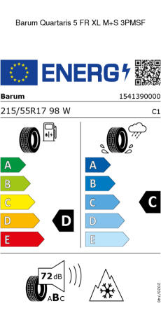 Barum Quartaris 5 215/55 R17 98W FR XL ab 104,34