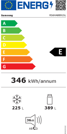 Réfrigérateur américain SAMSUNG RS68N8941SL (Remplaçant: RS6HA8891SL)