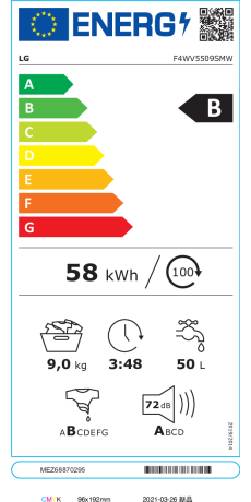 LG F4WV5509SMW desde 448,64 €