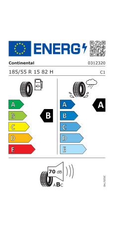 Continental UltraContact 185/55 R15 82H a € 93,00 (oggi