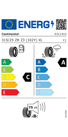 Continental SportContact 7 315/25 R23 102Y XL FP ab 399,54