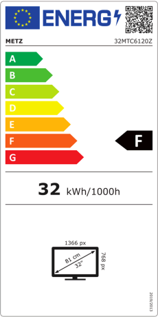 Metz 32MTC6120Z Smart TV LED 32 Pollici DVB-T2-S2-HEVC Android