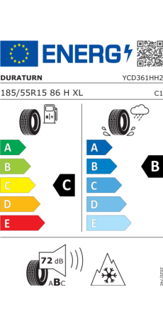 DURATURN MOZZO 4 SEASON 185/55 R15 86H XL 4 stagioni