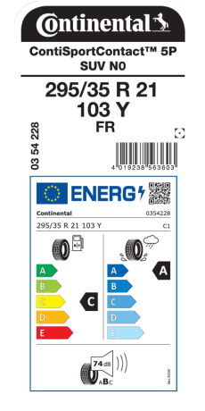 Continental ContiSportContact 5 P 295/35 R21 103Y ab 204,30