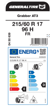 General GRABBER AT3 215/60 R17 96H @