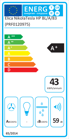 Hotte de plan de travail 83 cm - Elica Nikolatesla hp PRF0120975