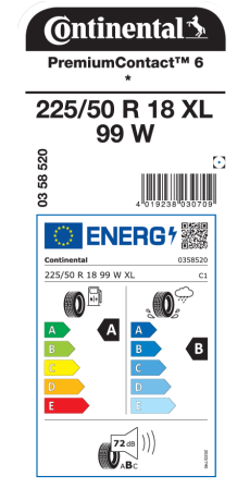 Continental PremiumContact 6 225/50 R18 99W ab 152,93