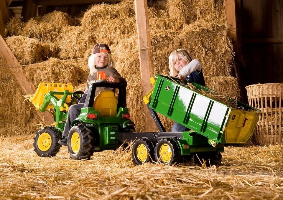 rolly toys Tracteur enfant à pédales rollyFarmtrac John Deere 7930 pelle  710126
