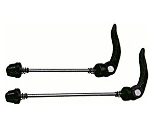 XLC Fahrrad Werkzeug  Schnellspann-Set QR-L02 Alu/Cr-Mo schwarz/rot