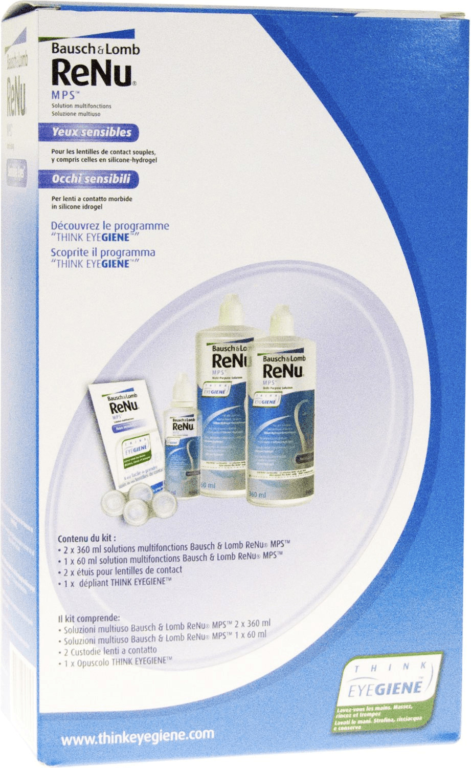 Bausch & Lomb ReNu MPS Sensitive Eyes Big Box (2 x 360ml + 60ml)