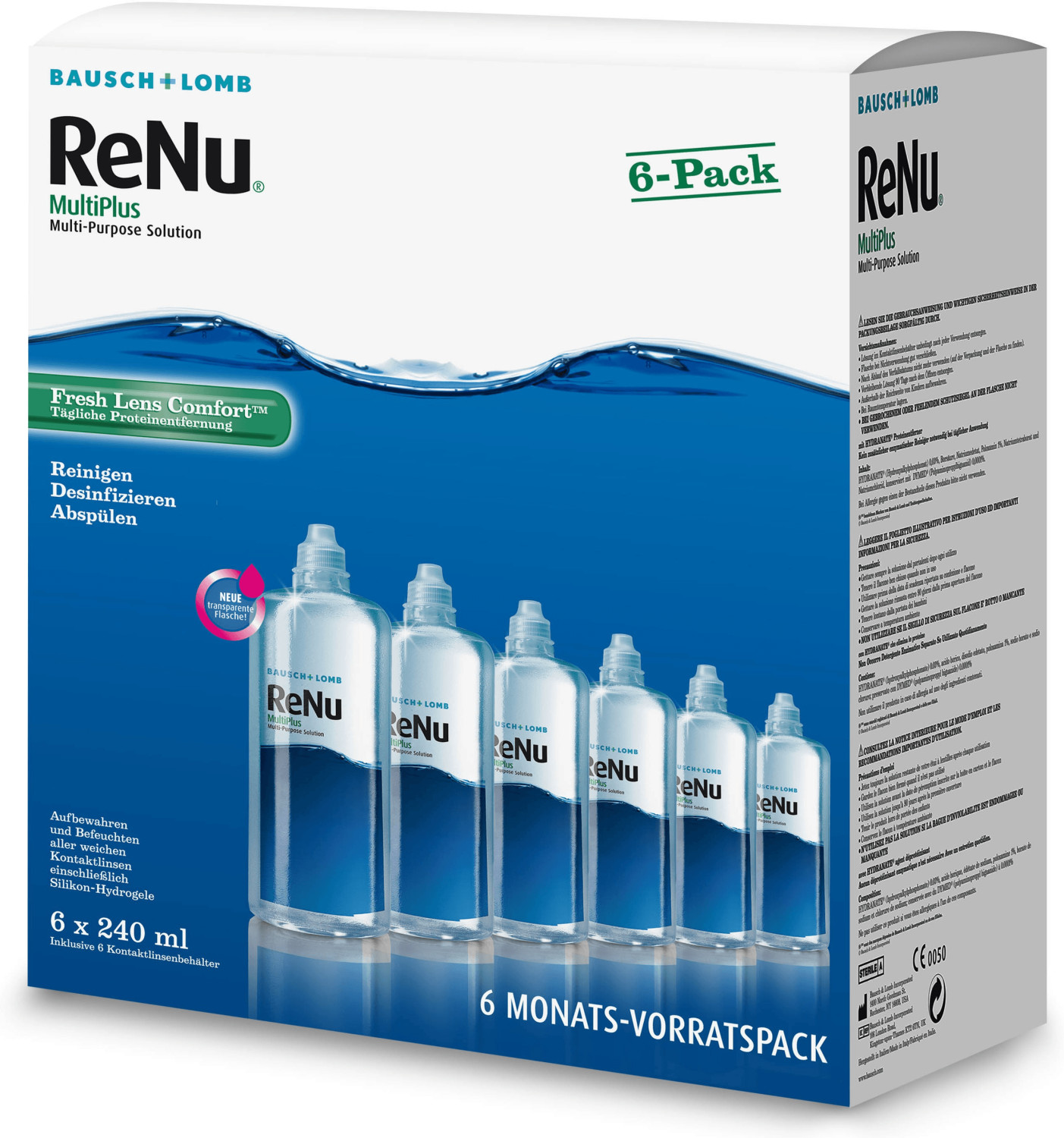 Bausch & Lomb ReNu MultiPlus pack 6 mois (6 x 240 ml)