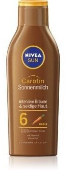 Photos - Sun Skin Care Nivea Sun Carotene Sun Milk SPF 6  (200 ml)