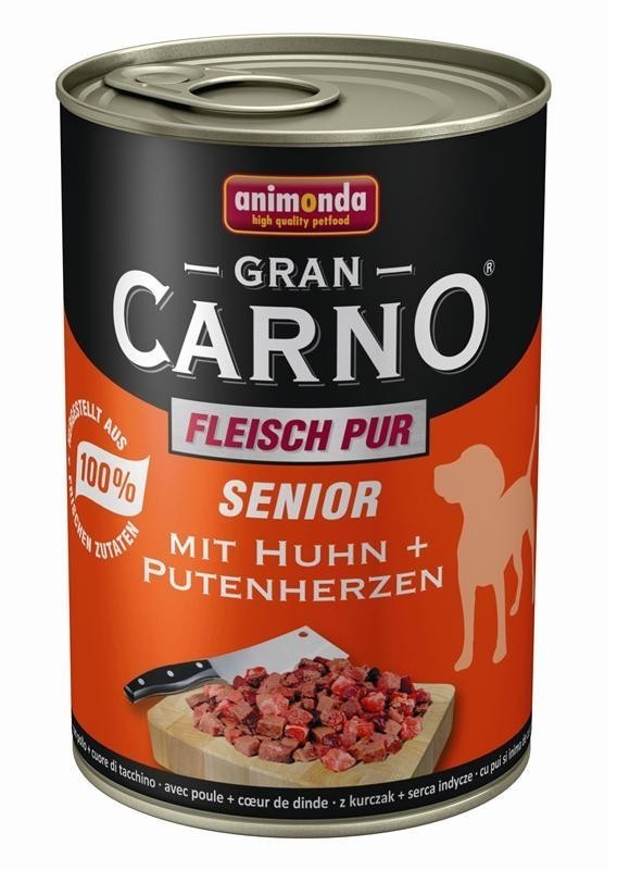 Animonda GranCarno Senior Poulet et coeur de dinde (400 g)