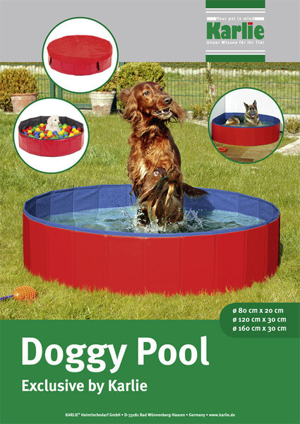 Karlie Doggy Pool 80 x 20 cm bleu/rouge