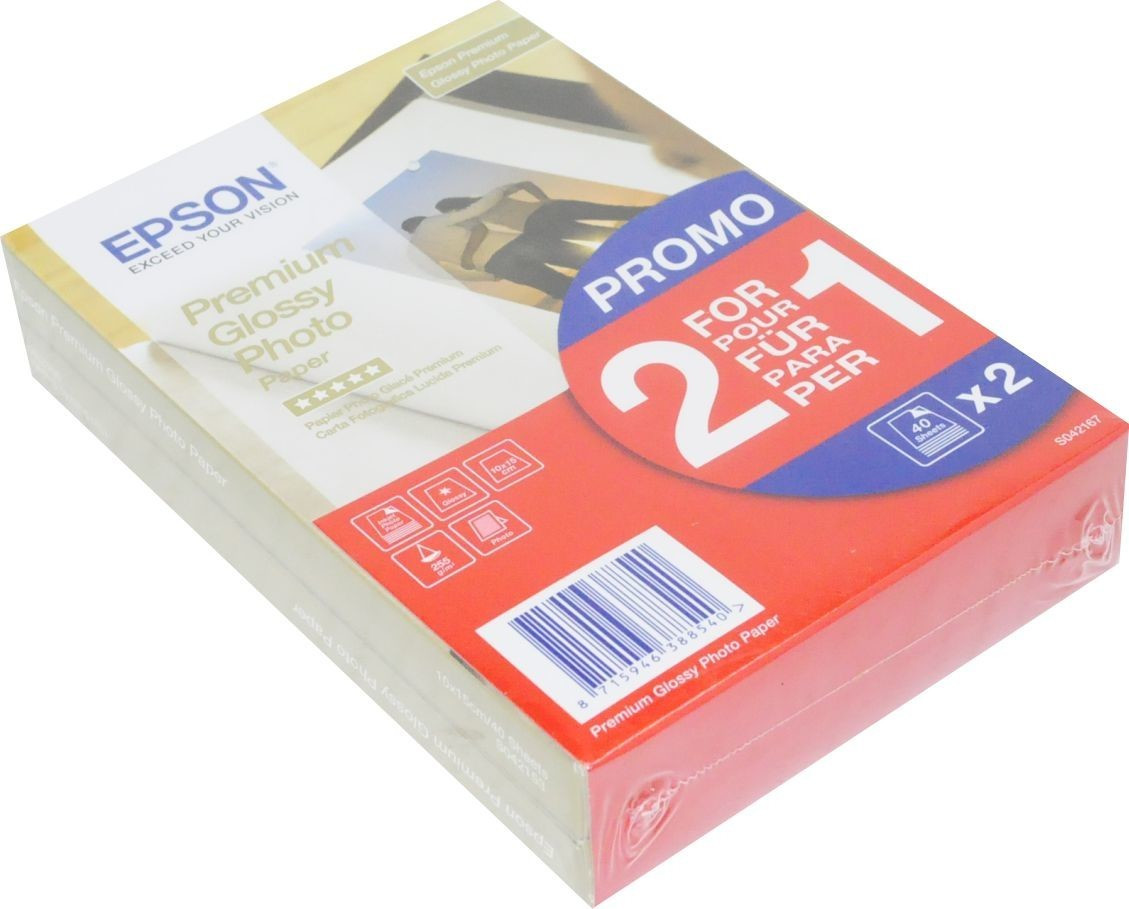 Pack de 2 Set papier pour imprimante Epson S042153 (2x40 feuilles