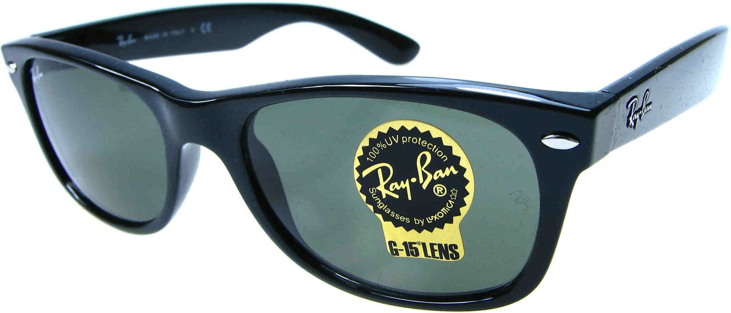 Ray-Ban New Wayfarer RB2132 901 (black/grey green)