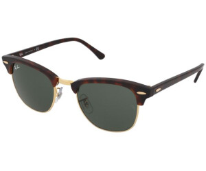 Buy Ray Ban Clubmaster Rb3016 W0366 Mock Tortoise Arista Green From 78 00 Today Best Deals On Idealo Co Uk