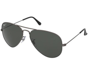 Buy Ray Ban Aviator Large Metal Rb3025 004 58 Polarized Gunmetal Green From 103 66 Today Best Deals On Idealo Co Uk