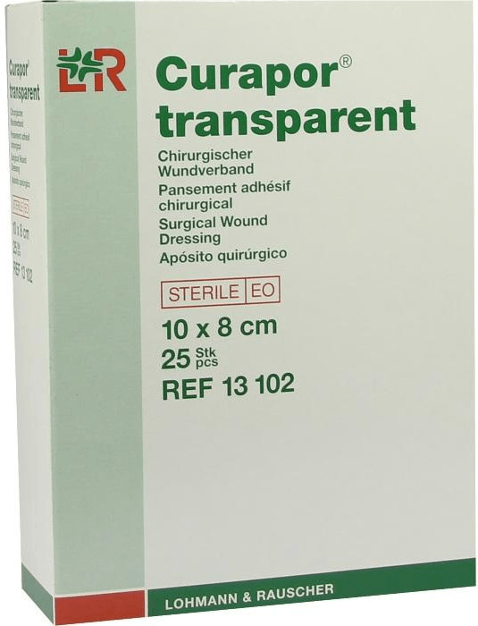 Lohmann & Rauscher Curapor Wound Dressing Transparent 10 x 8 cm Sterile (25 pcs.)