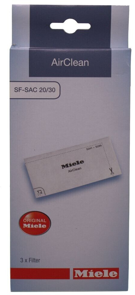 Genuine MIELE Germany 3 Pack Air Clean Filter SF-SAC 20/30 NIP NEW