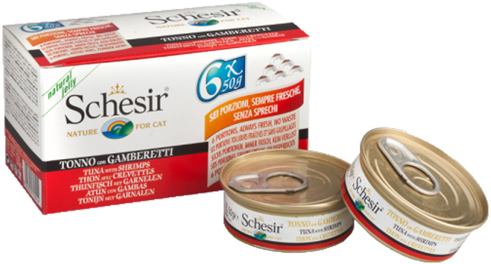 Schesir Thon et crabes Multipack (6 x 50 g)