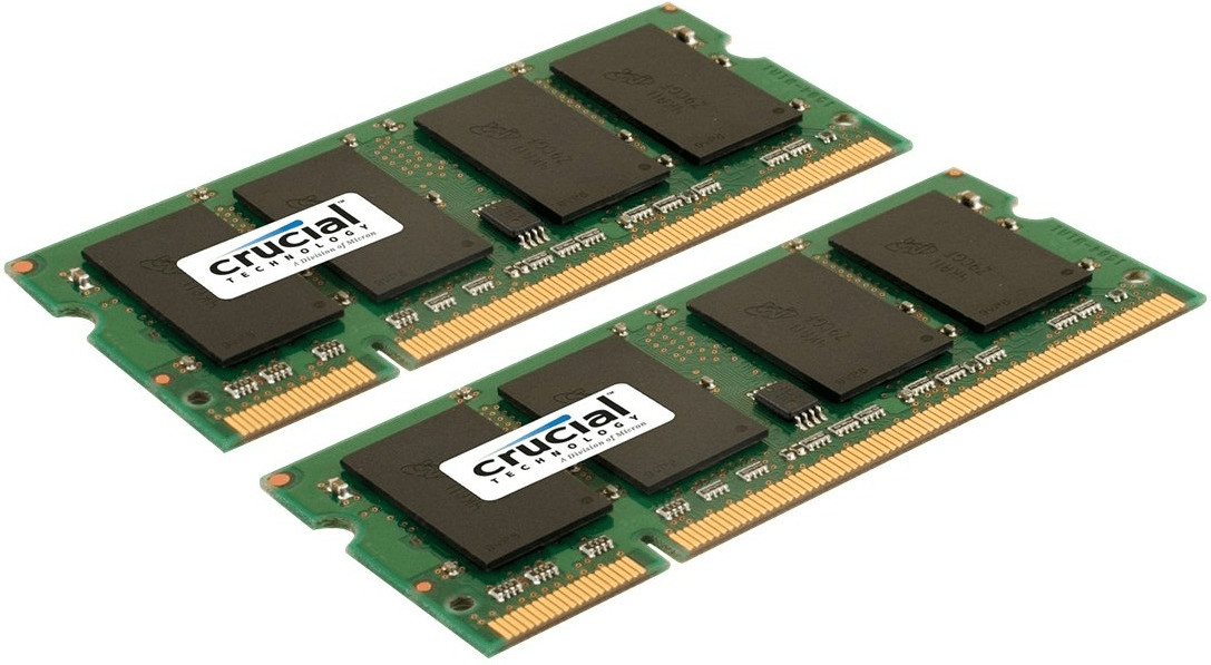 Crucial 4GB Kit SO-DIMM DDR2 PC2-6400 (CT2KIT25664AC80E) CL6